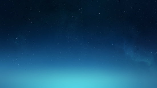 穏やかな、夜、空、星、青、 HDデスクトップの壁紙 HD wallpaper