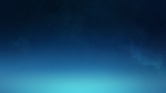 звёзды, спокойствие, ночь, синее, небо, HD обои HD wallpaper