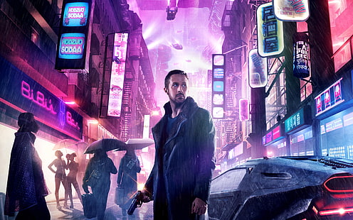 Blade Runner 2049, fantascienza, cyberpunk, Ryan Gosling, Blade Runner, Sfondo HD HD wallpaper