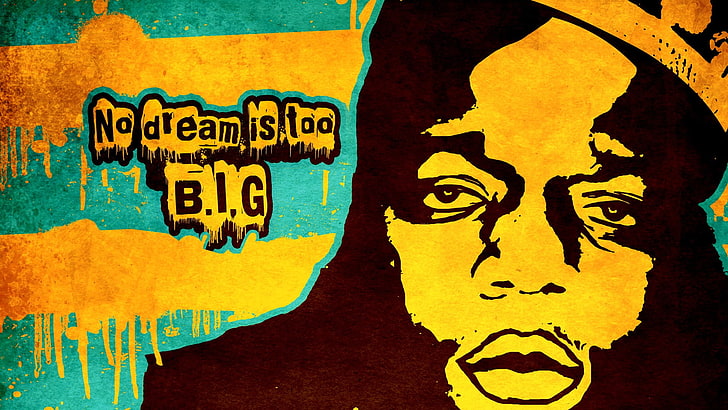 Notorious B.I.G, минимализъм, The Notorious B.I.G., Biggie Smalls, Christopher George Latore Wallace, HD тапет