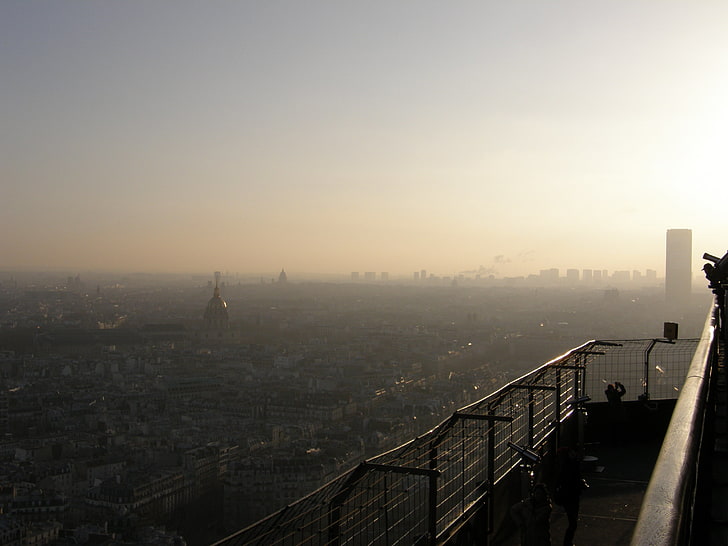 gray high-rise buildings, Paris, Height, Eifel, HD wallpaper