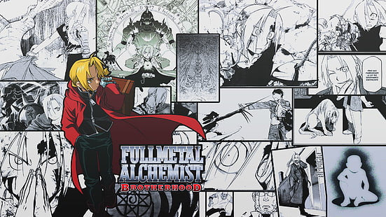 FullMetal Alchemist, Alphonse Elric, Edward Elric, HD tapet HD wallpaper
