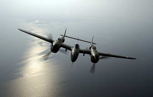Militära flygplan, Lockheed P-38 Lightning, HD tapet HD wallpaper