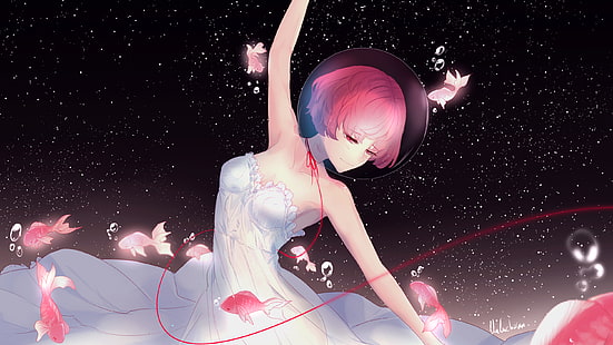 Anime girl Night Dance, Fille, Nuit, Danse, Anime, Fond d'écran HD HD wallpaper