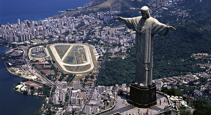 Статуя Христа-Искупителя, Рио-де-..., Христа-Искупителя, Бразилия, Южная Америка, Бразилия, Христос, Статуя, Жанейро, Искупителя, HD обои