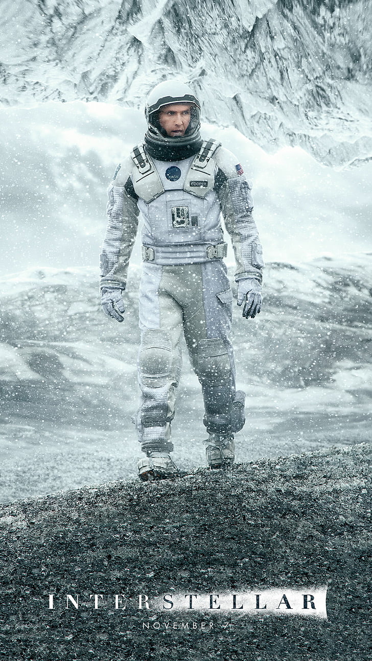 ชุดสตรีลายดอกไม้สีเทาและสีขาวแบบดั้งเดิม Matthew McConaughey Interstellar (ภาพยนตร์) ภาพยนตร์นักบินอวกาศการแสดงภาพบุคคล, วอลล์เปเปอร์ HD, วอลเปเปอร์โทรศัพท์