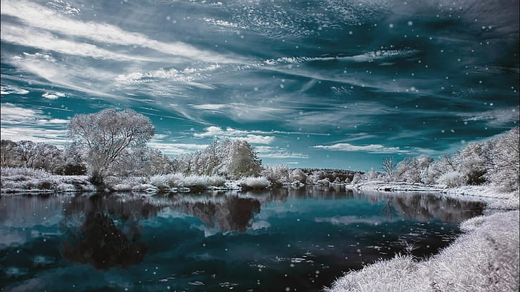 mundo nevado SNOWY neve frio gelo gelado inverno lago espelho Árvore branca montanha fantasia top HD, resumo, fantasia, branco, neve, lago, inverno, árvore, montanha, gelo, topo, frio, espelho, nevado, gelado, HD papel de parede