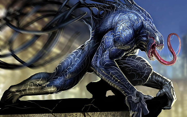 Marvel Venom duvar kağıdı, Venom, çizgi roman, Marvel Comics, HD masaüstü duvar kağıdı