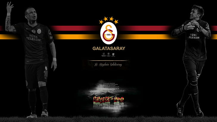 galatasaray sk_ fernando muslera wesley sneijder, HD-Hintergrundbild