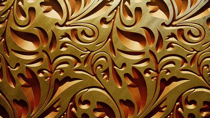 curls, texture, woodcarving, light and shadow, an intricate pattern of, HD wallpaper