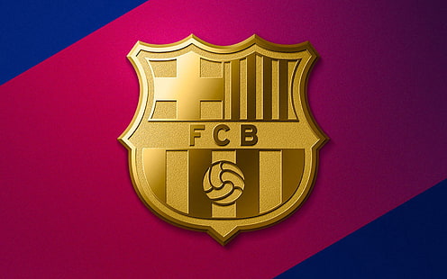Футбол, ФК Барселона, лого, HD тапет HD wallpaper