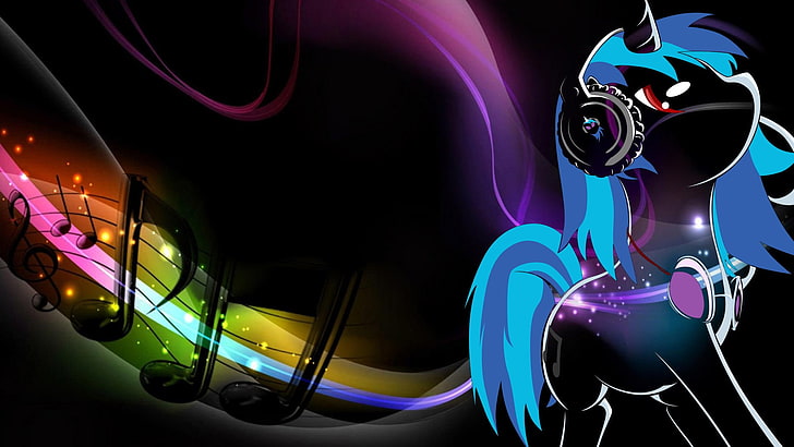 Fond d'écran numérique du personnage de My Little Pony, musique house, dubstep, techno, batterie et basse, musique, DJ, Brian Dessert, My Little Pony, Fond d'écran HD