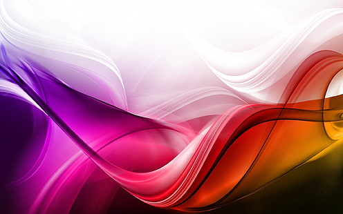 วอลล์เปเปอร์ดิจิตอลคลื่นหลากสีคลื่นสีสันพื้นหลังจุด, วอลล์เปเปอร์ HD HD wallpaper