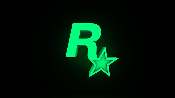 Лого на Rockstar Energy, Rockstar Games, HD тапет