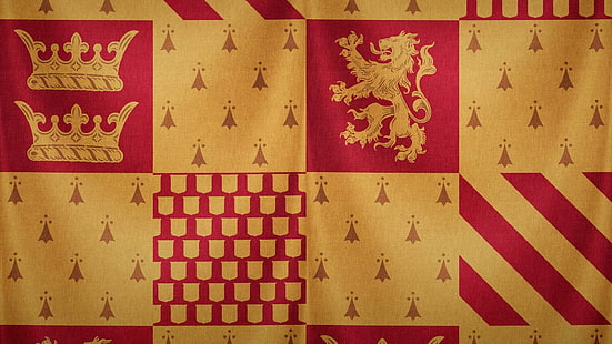 tekstil krem ​​dan merah, Harry Potter, Gryffindor, Wallpaper HD HD wallpaper
