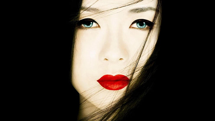 Geisha movie poster, Memoirs of a Geisha, face, movies, HD wallpaper