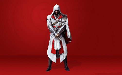 Irmandade de Assassin's Creed, papel de parede de Assassin's Creed, Jogos, Assassin's Creed, videogame de ação e aventura, ezio, irmandade do assassino, ezio, irmandade do assassino, assassino 2010, HD papel de parede HD wallpaper