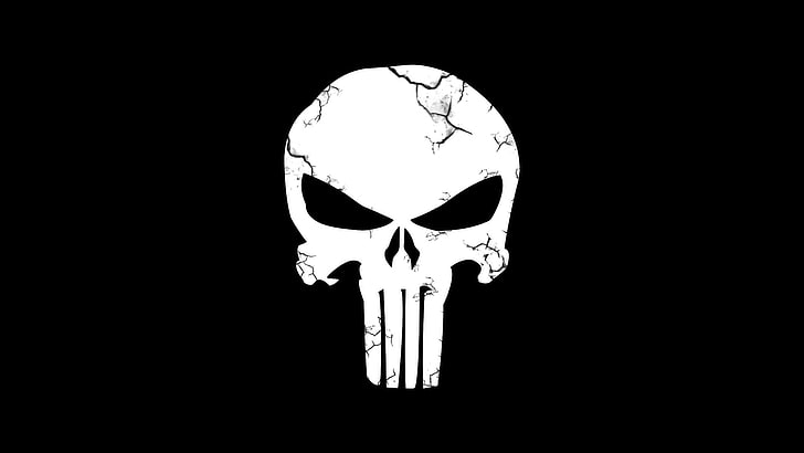 Marvel The Punisher logo, Comics, Punisher, Sfondo HD
