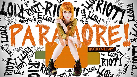 Paramore Logo de bureau, hayley williams, logo de Paramore, célébrité, célébrités, Hollywood, Paramore, logo, bureau, arrière-plan, Fond d'écran HD HD wallpaper