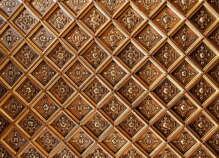letters, patterns, texture, the ceiling, diamonds, HD wallpaper
