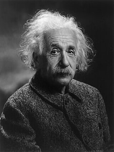 Albert Einstein monocromo, Fondo de pantalla HD HD wallpaper