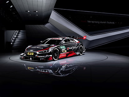 Audi RS 5 Coupé DTM, 2017, Audi Sport, 4K, Genfer Autosalon, HD-Hintergrundbild HD wallpaper