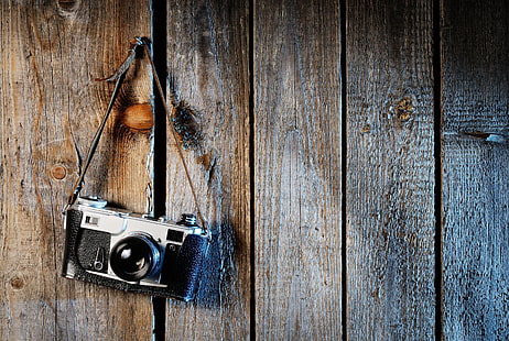 black DSLR camera, background, tree, widescreen, Wallpaper, mood, Board, camera, the camera, full screen, HD wallpapers, fullscreen, HD wallpaper HD wallpaper
