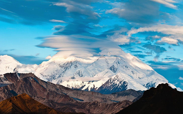 Schnee Gipfel Berg Gebirge-Paysage naturel Desktop .., montagnes enneigées, Fond d'écran HD