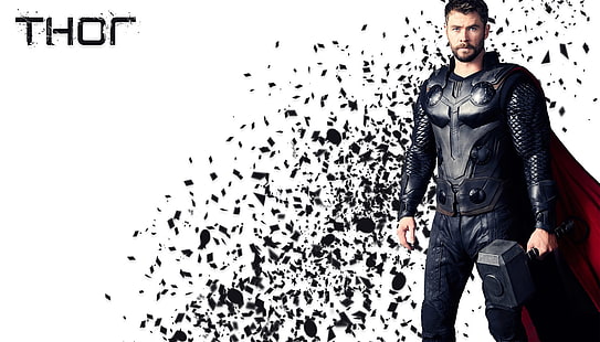 Rächer Unendlichkeitskrieg, Thor, Chris Hemsworth, The Avengers, HD-Hintergrundbild HD wallpaper