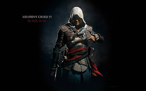Assassin's Creed 4: العلم الأسود ، القاتل ، العقيدة ، الأسود ، العلم، خلفية HD HD wallpaper