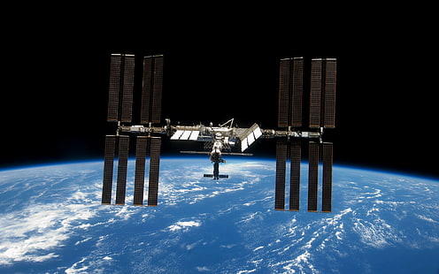 rymdstation, Earth, International Space Station, Soyuz, HD tapet HD wallpaper