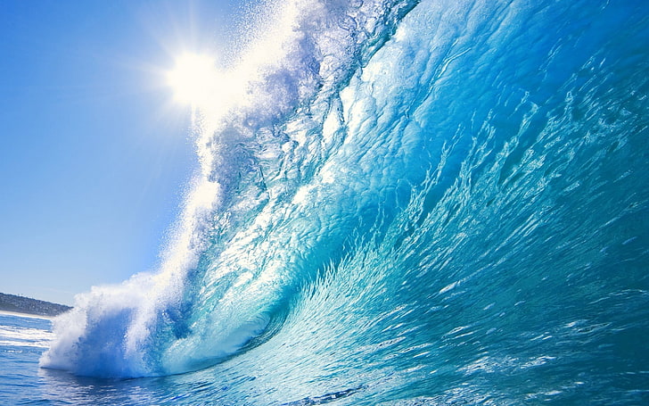 вълни, море, вода, HD тапет