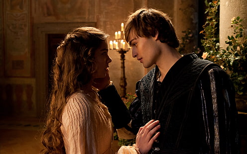 Romeo And Juliet 2013, men's black tunic and women's white top, Movies, Hollywood Movies, hollywood, 2013, HD wallpaper HD wallpaper
