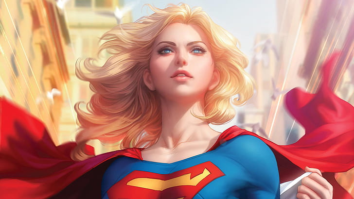 supergirl, pahlawan super, hd, karya seni, seni digital, Wallpaper HD