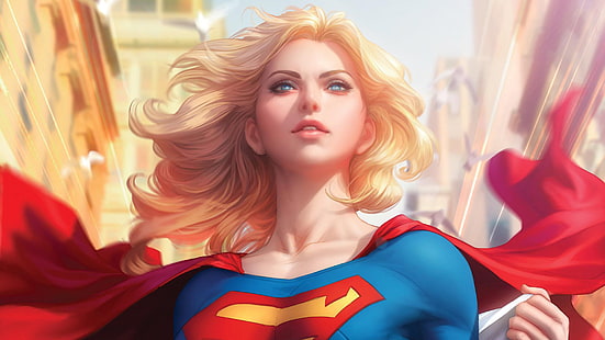 supergirl, ฮีโร่, hd, งานศิลปะ, ศิลปะดิจิตอล, วอลล์เปเปอร์ HD HD wallpaper
