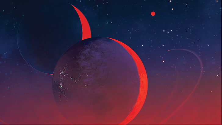 grauer Planet, Trappist-1e, NASA, Weltraum, Raumfahrt, Planet, HD-Hintergrundbild