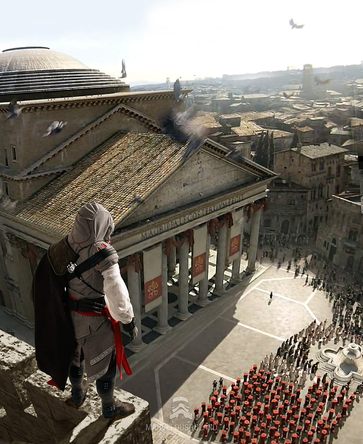 Assassin's Creed game, assassins, Assassin's Creed, Ezio Auditore da Firenze, Assassin's Creed II, jeux vidéo, Fond d'écran HD, fond d'écran de téléphone
