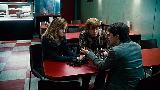 Harry Potter, Harry Potter e as Relíquias da Morte: Parte 1, Hermione Granger, Ron Weasley, HD papel de parede HD wallpaper