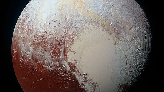 Pluton, nasa, planeta, obiekt astronomiczny, kula, 8k Uhd, przestrzeń, powierzchnia, planeta karłowata, Układ Słoneczny, Fotografia kosmiczna, nauka, Tapety HD HD wallpaper