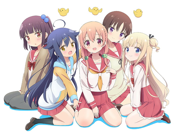 Sakuragi Hinako(Hinako Note), Ogino Chiaki(Hinako Note), Natsukawa Kuina(Hinako Note), Nakajima Yua(Hinako Note), Hinako Note, anime, anime girls, HD wallpaper