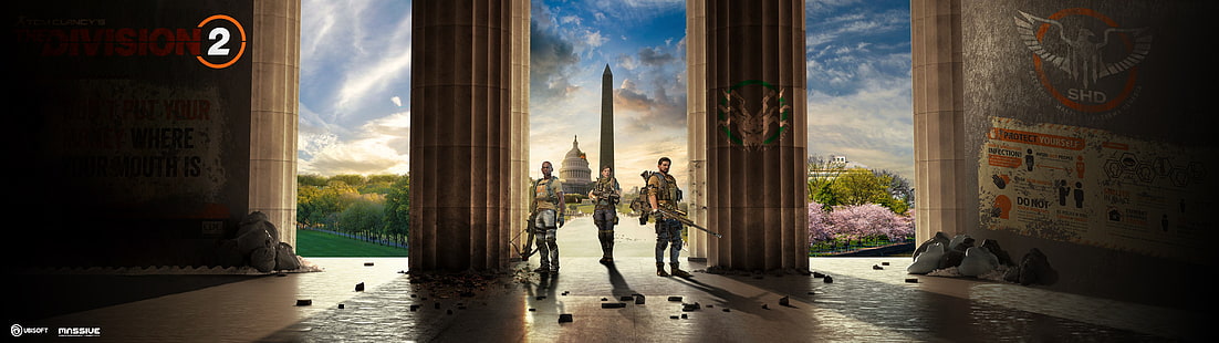 Tom Clancy's The Division 2, videospel, Tom Clancy's The Division, HD tapet HD wallpaper