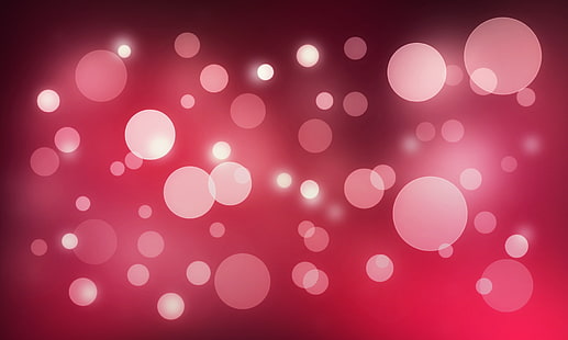luz rosa bokeh, brilho, círculos, luz, fundo, brilhante, HD papel de parede HD wallpaper