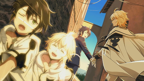 Anime, Seraph of the End, Mikaela Hyakuya, Yūichirō Hyakuya, Tapety HD HD wallpaper