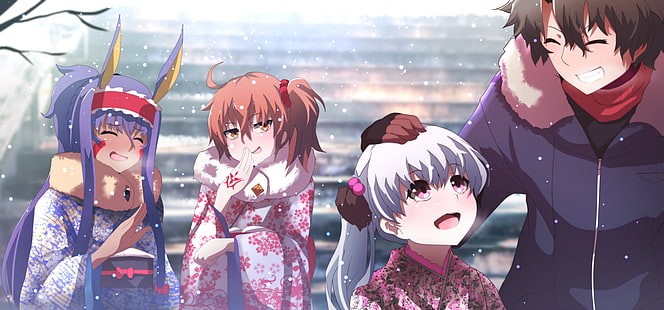 Fate Series, Fate / Grand Order, Fujimaru Ritsuka, Fujimaru Ritsuka (Pria), Nitocris (Fate / Grand Order), Nursery Rhyme, Wallpaper HD HD wallpaper