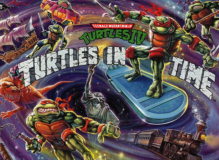 Teenage Mutant Ninja Turtles, Teenage Mutant Ninja Turtles IV: Tartarugas no Tempo, HD papel de parede