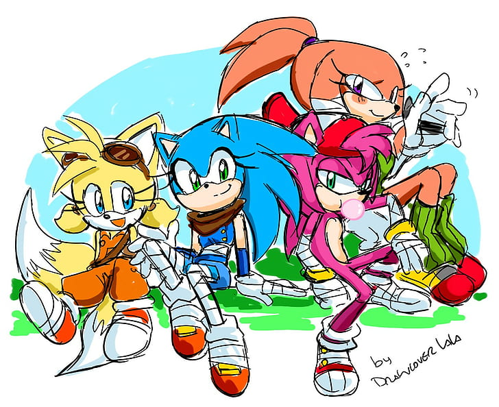 Genderswap ، Knuckles ، Sonic ، Sonic Boom ، Sonic The Hedgehog ، Tails (شخصية)، خلفية HD