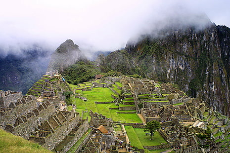 high angle photography of Machu Picchu during daytime, angle, photography, Machu Picchu, daytime, PERÚ, LATINO, AMÉRICA, HISPANO, SUDAMÉRICA, CUZCO, VALLE, SAGRADO, PATRIMONIO, DE, LA HUMANIDAD, gear, me, bronze, premium, silver, Images, History, Culture, cusco City, inca, peru, urubamba Valley, mountain, andes, picchu, peruvian Culture, terraced Field, asia, famous Place, pre-Columbian, south American Culture, travel, archaeology, ancient, architecture, latin American Civilizations, cultures, nature, HD wallpaper HD wallpaper