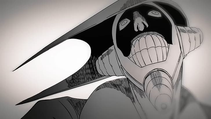 Bleach, Anime, Kurotsuchi Mayuri, Manga, Monochrom, HD-Hintergrundbild