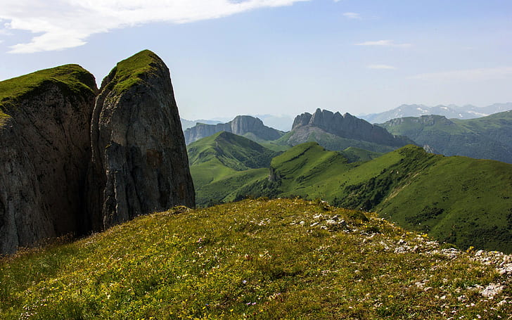 Russland, Adygea, Russland, Berge, Sommer, Berg, Adygea, Thach, HD-Hintergrundbild