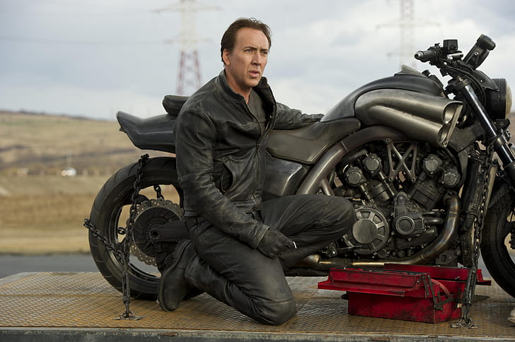 motocicleta, Nicolas Cage, Ghost rider 2, Yamaha V max, Ghost-Rider-Spirit-of-Vengeance, HD papel de parede